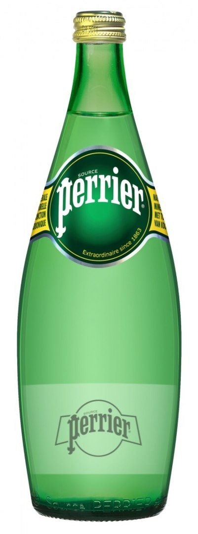 Woda PERRIER, mocny gaz, butelka szklana, 0,75l