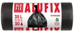 Worki na śmieci ALUFIX, HDPE, 35l, 30 szt., czarne