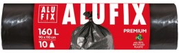 Worki na śmieci ALUFIX Profi, LDPE, 160l, 10 szt., czarne