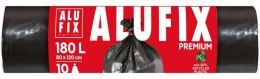 Worki na śmieci ALUFIX Profi, LDPE, 180l, 10 szt., czarne