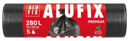 Worki na śmieci ALUFIX Profi, LDPE, 280l, 5 szt., czarne