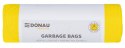 Worki na śmieci DONAU HOME, do segregacji, plastik (LDPE), 120l, 10 szt., żółte