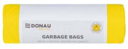Worki na śmieci DONAU HOME, do segregacji, plastik (LDPE), 120l, 10 szt., żółte