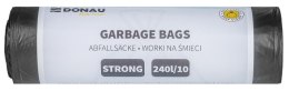 Worki na śmieci DONAU HOME, mocne (LDPE), 240l, 10 szt., czarne