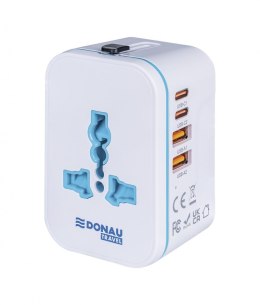 Adapter podróżny DONAU TRAVEL 205, biały