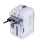 Adapter podróżny DONAU TRAVEL 205, biały