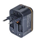 Adapter podróżny DONAU TRAVEL 205, czarny