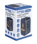 Adapter podróżny DONAU TRAVEL 205, czarny
