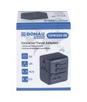 Adapter podróżny DONAU TRAVEL 521, czarny