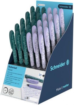 Display piór kulkowych SCHNEIDER Voice, 30 szt., mix kolorów