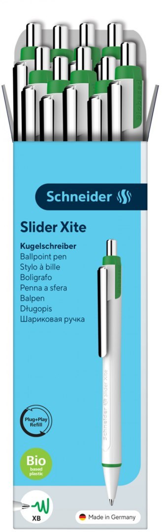 Długopis automatyczny SCHNEIDER Slider Xite, XB, zielony