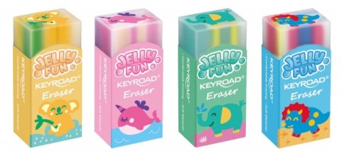 Gumka do ścierania KEYROAD Jelly Fun, ombre, 2 szt., blister, mix kolorów
