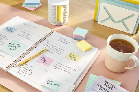 Karteczki samoprzylepne POST-IT® Recycled Notes (654-1T), 76x76mm, 16x100 kart., żółty