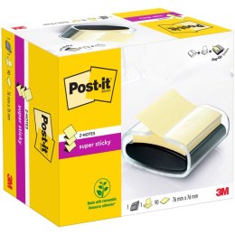 Podajnik do bloczków samoprzylepnych POST-IT® Z-Notes PRO (PRO-B-1SSCY-R330), czarny, 1 x Super Sticky Z-Notes 76x76mm
