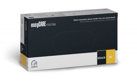 Rękawice nitrylowe, EASYCARE, 100 szt., rozmiar XL, czarne