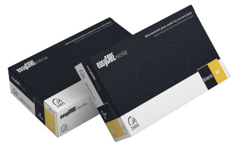 Rękawice nitrylowe, EASYCARE, 100 szt., rozmiar XL, czarne