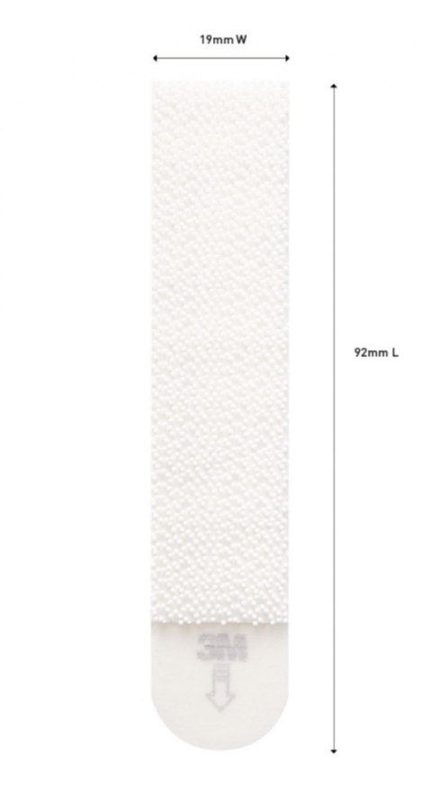 Rzepy COMMAND™ (17206), do wieszania obrazów, duże, 8 szt. białe