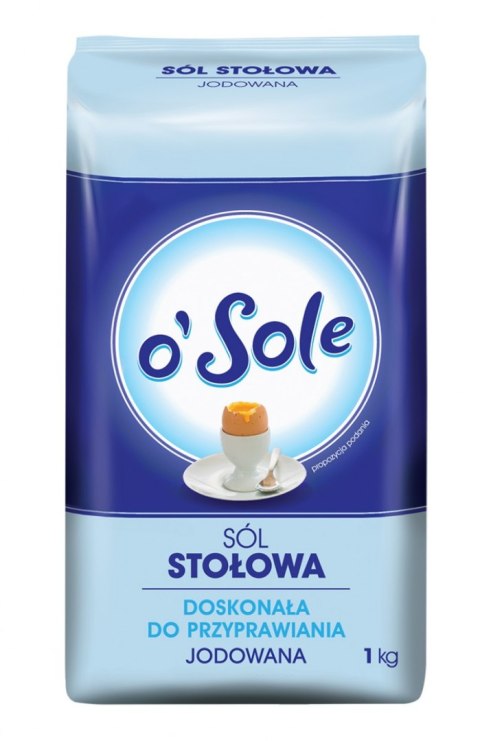 Sól stołowa jodowana O'SOLE, 1000g