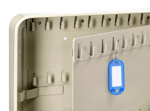 Szafka na klucze Q-CONNECT, na 140 kluczy, 280x370x80mm, szara