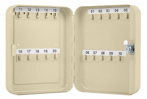 Szafka na klucze Q-CONNECT, na 20 kluczy, 160x200x60mm, szara