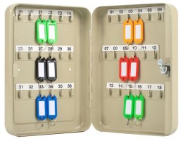 Szafka na klucze Q-CONNECT, na 36 kluczy, 180x250x60mm, szara