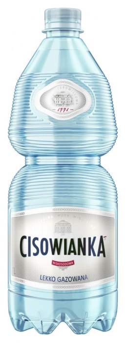 Woda CISOWIANKA, lekko gazowana, butelka plastikowa, 1l, kaucja