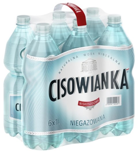 Woda CISOWIANKA, niegazowana, butelka plastikowa, 1l, kaucja