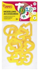 Akcesoria do modelowania JOVI Cyferki, 12 szt., żółte