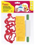 Akcesoria do modelowania JOVI, z wałkiem, 12 szt., mix kolorów