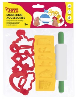 Akcesoria do modelowania JOVI, z wałkiem, 12 szt., mix kolorów