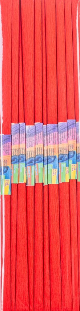 Bibuła marszczona GIMBOO, w rolce, 50x200cm, czerwona