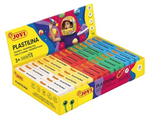 Display plasteliny JOVI, 30x50g, 6x5 kolorów, mix kolorów