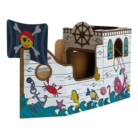 Domek do kolorowania rozmiar XL, statek pirack, 1 szt (FSC) 100142508 FELLOWES