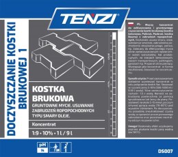 Dwufazowy koncentrat do czyszczenia kostki brukowej TENZI, 5l
