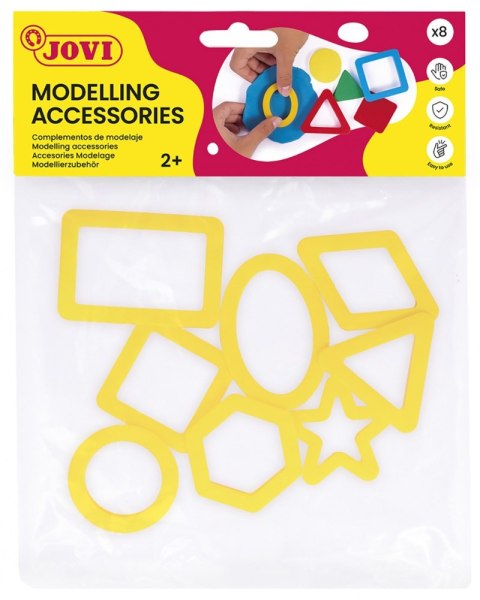 Foremki do ciastoliny JOVI, 8 szt., żółte