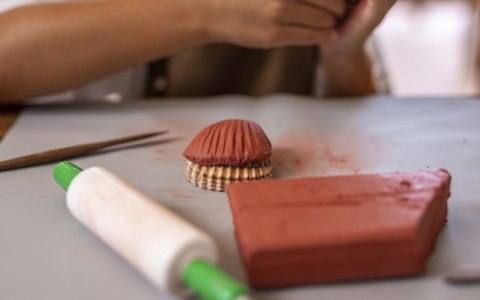 Glina samoutwardzalna JOVI, 1000g, ceglana (terracotta)