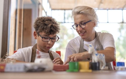 Glina samoutwardzalna JOVI, 1000g, ceglana (terracotta)