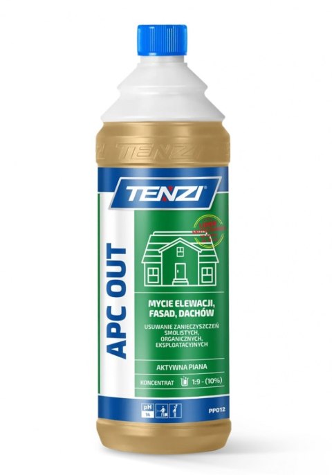 Koncentrat do mycia fasad, elewacji, tarasów TENZI, Apc Out, 1l