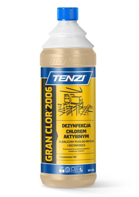 Koncentrat do mycia i dezynfekcji z aktywnym chlorem TENZI, Granclor 2006, 1l