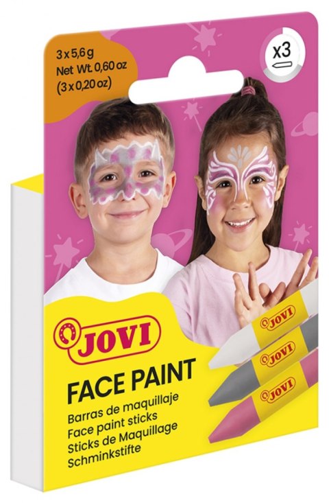 Kredki do malowania twarzy JOVI Fantasy, 3x5,6g, 3 szt., mix kolorów