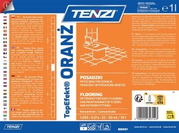 Neutralny płyn do mycia posadzek TENZI, Topefekt, zapach pomarańczy, Oranż, 1l