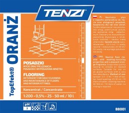 Neutralny płyn do mycia posadzek TENZI, Topefekt, zapach pomarańczy, Oranż, 5l