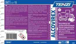Płyn do dezynfekcji rąk, narzędzi, powierzchni TENZI, Alcovirex, 1l