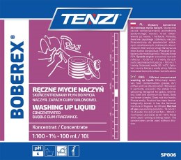 Płyn do mycia naczyń TENZI, zapach gumy balonowej, Boberex, 5l