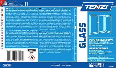 Płyn do mycia okien TENZI, Glass, 1l