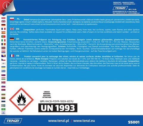 Płyn do mycia okien TENZI, Glass, 5l