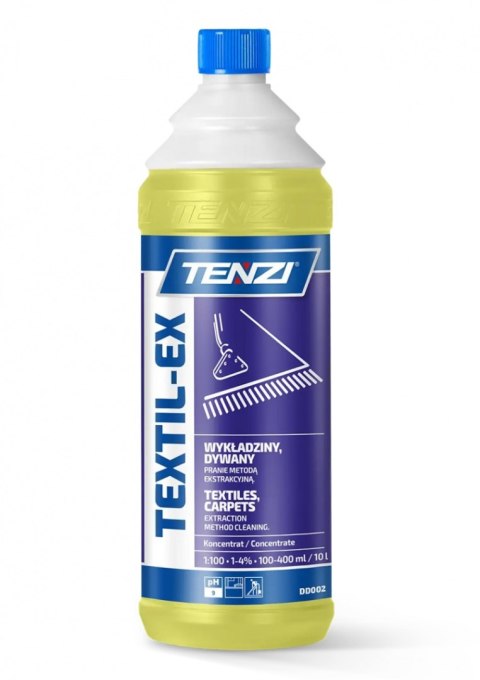 Preparat do prania wykładzin i tapicerek metodą ekstrakcyjną TENZI, Textil-Ex, 1l