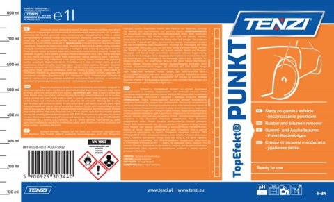 Preparat do punktowego usuwania trudnych plam TENZI, Topefekt Punkt, 1l
