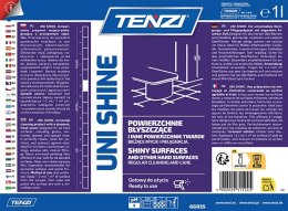 Preparat myjąco-pielęgnujący do mebli i powierzchni błyszczących TENZI, Uni Shine, 1l