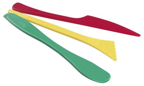 Szpatułki modelarskie JOVI, 3 szt., mix kształtów, mix kolorów